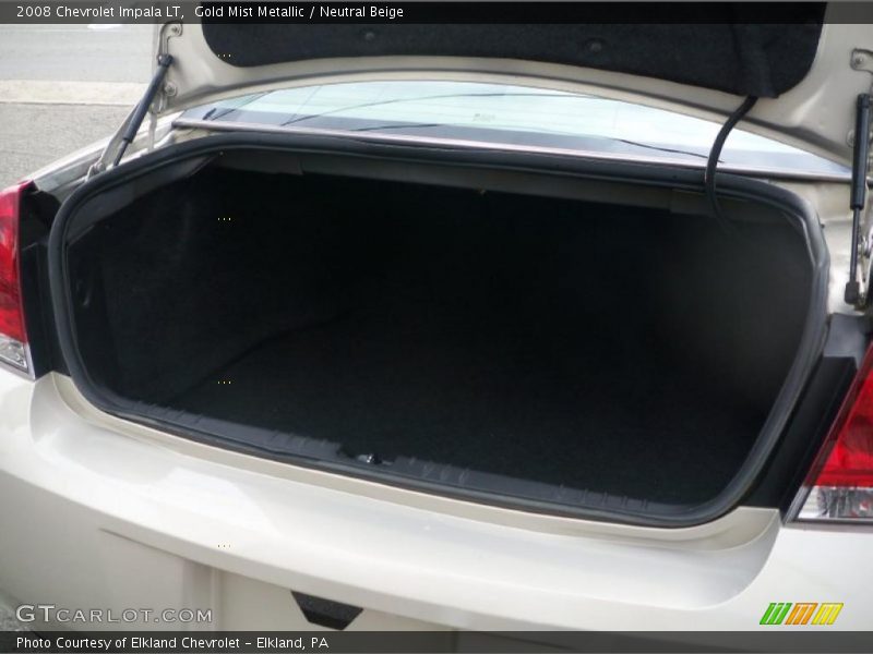 Gold Mist Metallic / Neutral Beige 2008 Chevrolet Impala LT