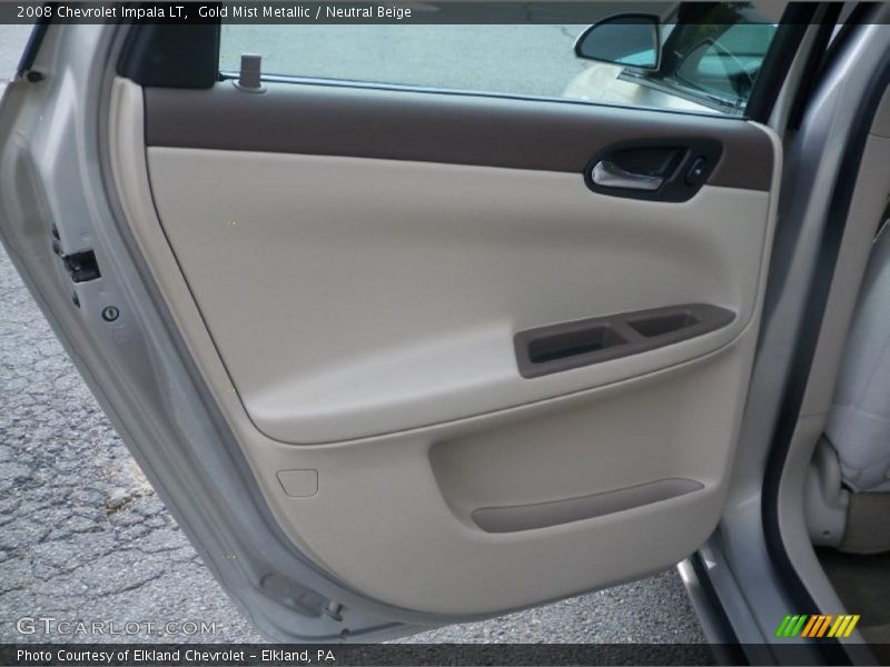 Gold Mist Metallic / Neutral Beige 2008 Chevrolet Impala LT