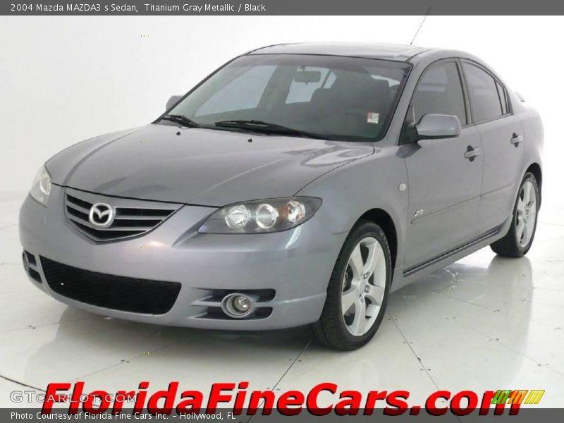 Titanium Gray Metallic / Black 2004 Mazda MAZDA3 s Sedan