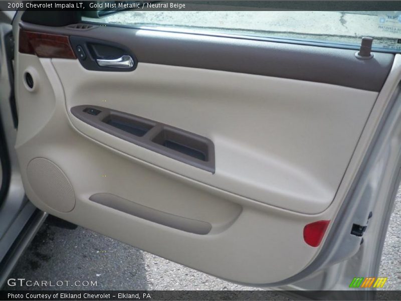 Gold Mist Metallic / Neutral Beige 2008 Chevrolet Impala LT
