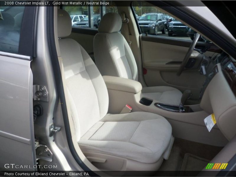 Gold Mist Metallic / Neutral Beige 2008 Chevrolet Impala LT