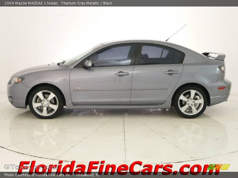 Titanium Gray Metallic / Black 2004 Mazda MAZDA3 s Sedan