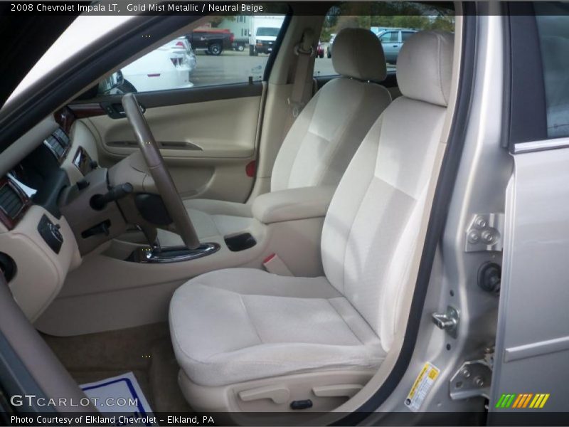 Gold Mist Metallic / Neutral Beige 2008 Chevrolet Impala LT