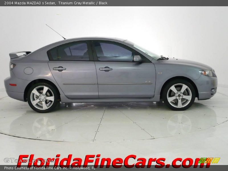 Titanium Gray Metallic / Black 2004 Mazda MAZDA3 s Sedan