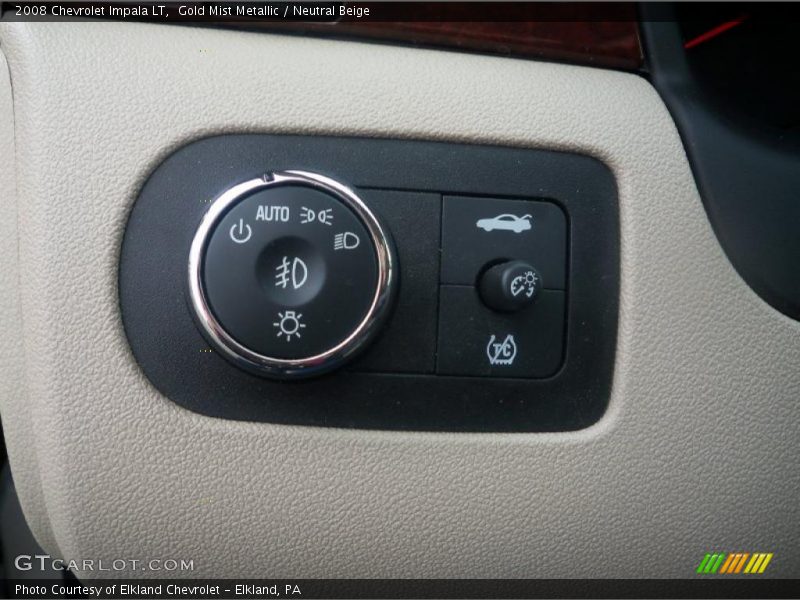 Gold Mist Metallic / Neutral Beige 2008 Chevrolet Impala LT