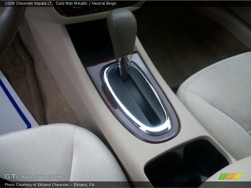 Gold Mist Metallic / Neutral Beige 2008 Chevrolet Impala LT
