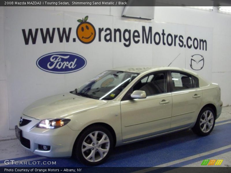 Shimmering Sand Metallic / Black 2008 Mazda MAZDA3 i Touring Sedan