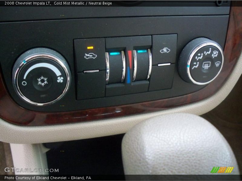 Gold Mist Metallic / Neutral Beige 2008 Chevrolet Impala LT