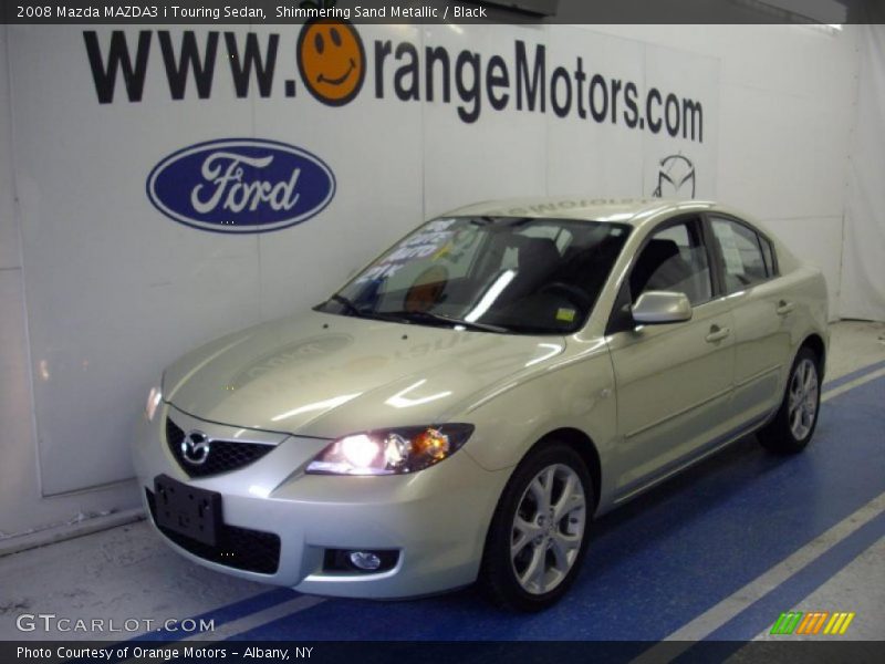 Shimmering Sand Metallic / Black 2008 Mazda MAZDA3 i Touring Sedan