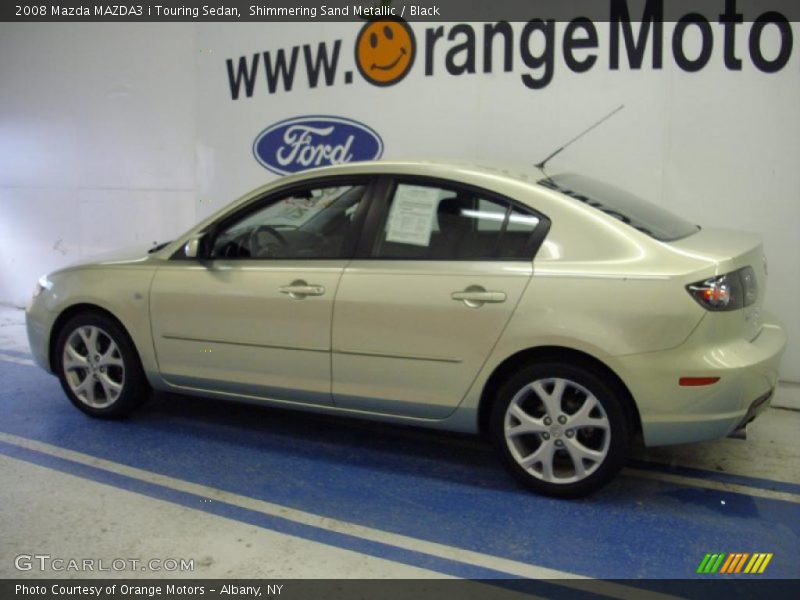 Shimmering Sand Metallic / Black 2008 Mazda MAZDA3 i Touring Sedan