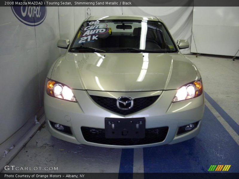 Shimmering Sand Metallic / Black 2008 Mazda MAZDA3 i Touring Sedan
