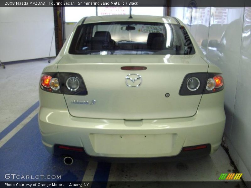 Shimmering Sand Metallic / Black 2008 Mazda MAZDA3 i Touring Sedan