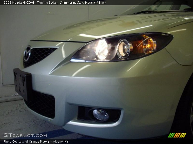 Shimmering Sand Metallic / Black 2008 Mazda MAZDA3 i Touring Sedan