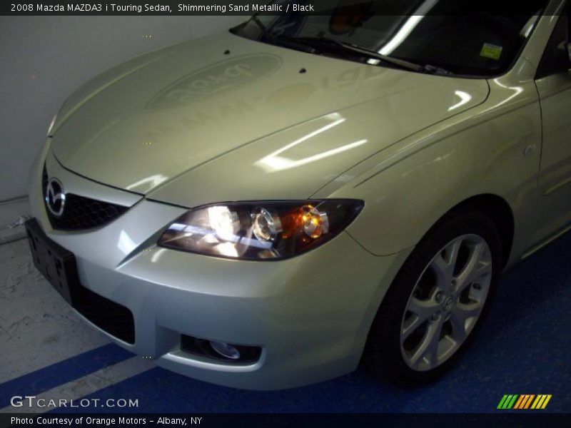 Shimmering Sand Metallic / Black 2008 Mazda MAZDA3 i Touring Sedan