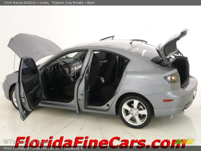 Titanium Gray Metallic / Black 2004 Mazda MAZDA3 s Sedan
