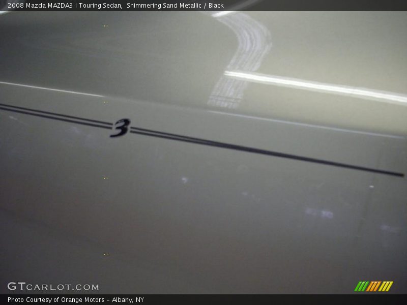 Shimmering Sand Metallic / Black 2008 Mazda MAZDA3 i Touring Sedan