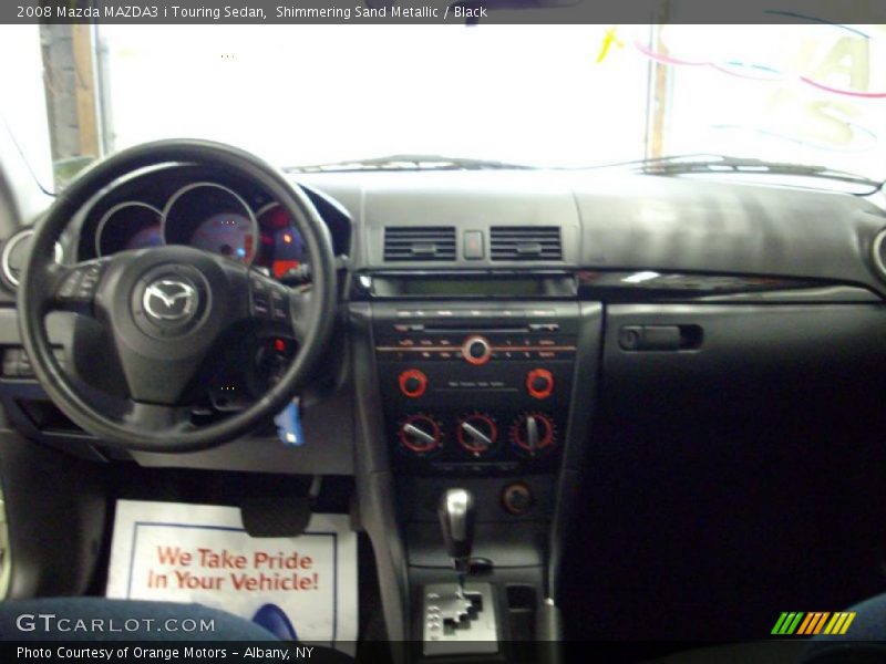 Shimmering Sand Metallic / Black 2008 Mazda MAZDA3 i Touring Sedan