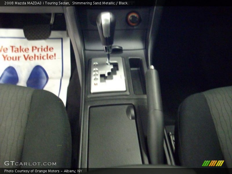 Shimmering Sand Metallic / Black 2008 Mazda MAZDA3 i Touring Sedan
