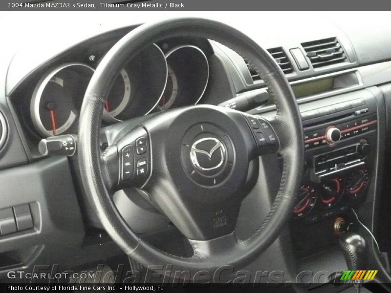 Titanium Gray Metallic / Black 2004 Mazda MAZDA3 s Sedan