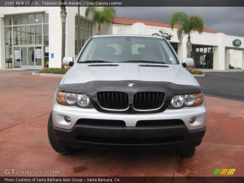 Titanium Silver Metallic / Gray Dakota Leather 2006 BMW X5 3.0i