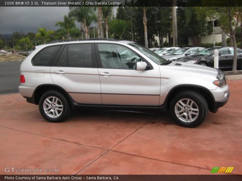 Titanium Silver Metallic / Gray Dakota Leather 2006 BMW X5 3.0i