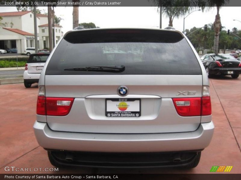 Titanium Silver Metallic / Gray Dakota Leather 2006 BMW X5 3.0i