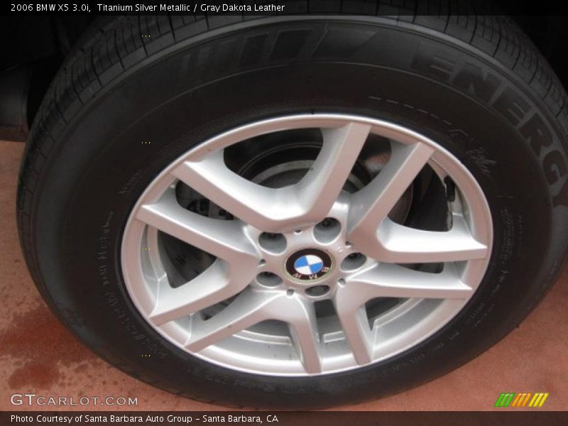 Titanium Silver Metallic / Gray Dakota Leather 2006 BMW X5 3.0i