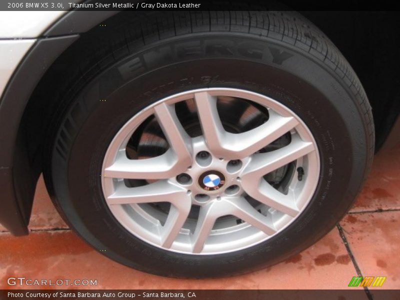 Titanium Silver Metallic / Gray Dakota Leather 2006 BMW X5 3.0i
