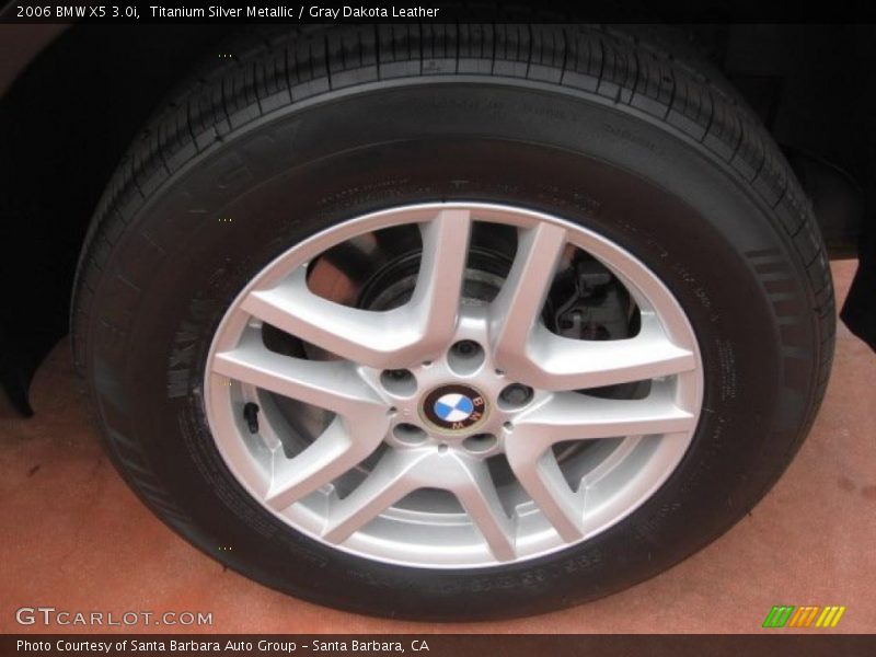 Titanium Silver Metallic / Gray Dakota Leather 2006 BMW X5 3.0i