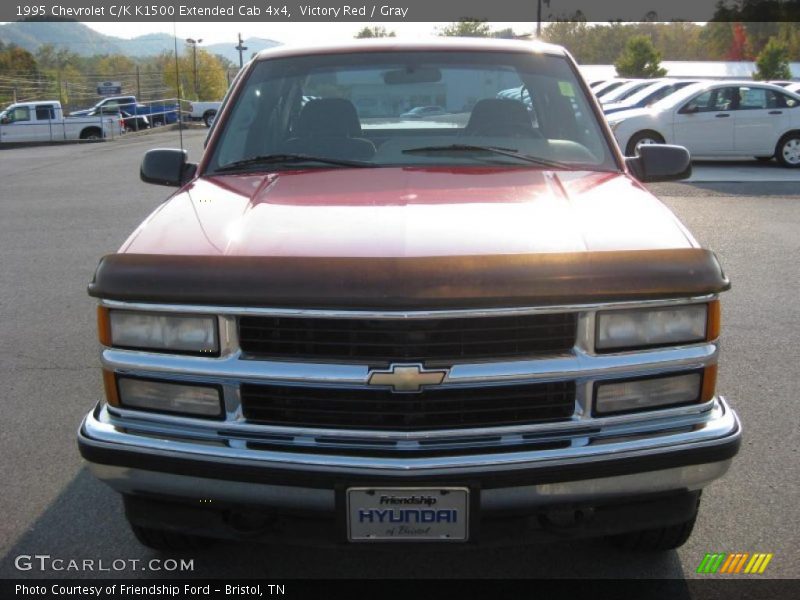 Victory Red / Gray 1995 Chevrolet C/K K1500 Extended Cab 4x4