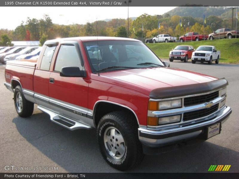 Victory Red / Gray 1995 Chevrolet C/K K1500 Extended Cab 4x4
