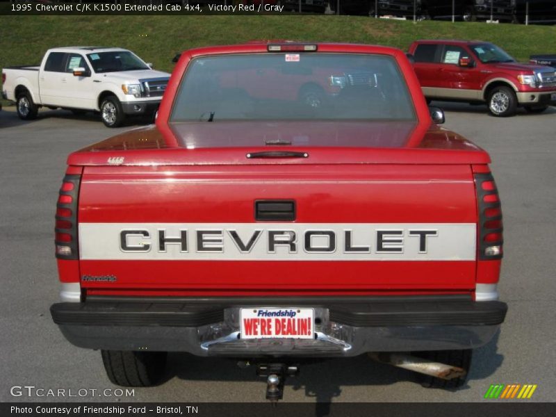 Victory Red / Gray 1995 Chevrolet C/K K1500 Extended Cab 4x4