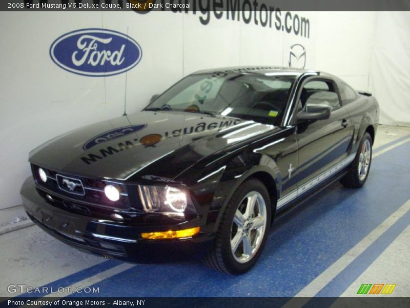 Black / Dark Charcoal 2008 Ford Mustang V6 Deluxe Coupe