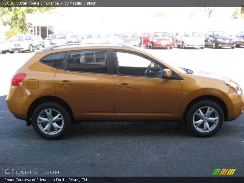 Orange Alloy Metallic / Black 2008 Nissan Rogue S