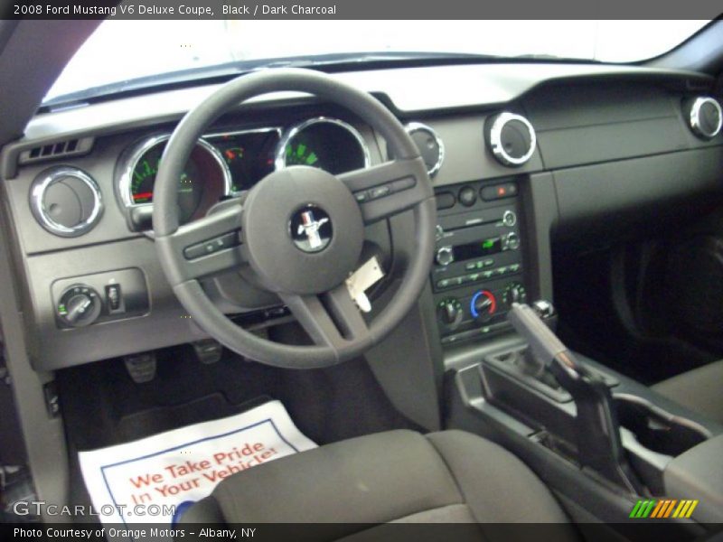 Black / Dark Charcoal 2008 Ford Mustang V6 Deluxe Coupe