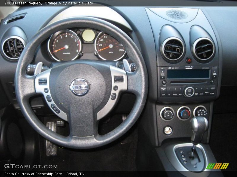 Orange Alloy Metallic / Black 2008 Nissan Rogue S