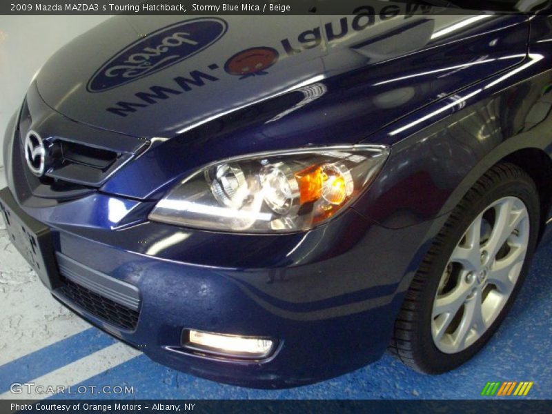 Stormy Blue Mica / Beige 2009 Mazda MAZDA3 s Touring Hatchback