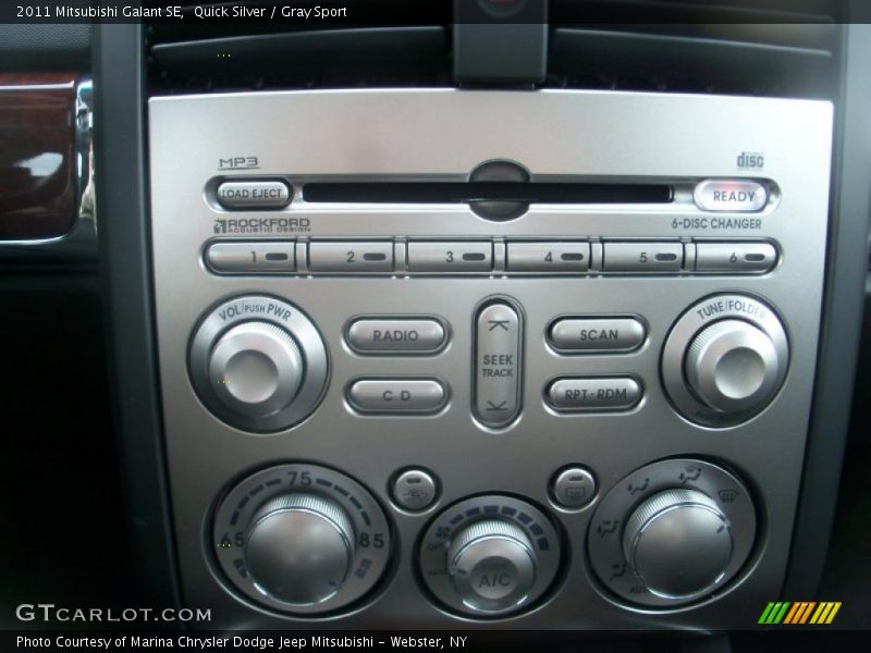 Controls of 2011 Galant SE