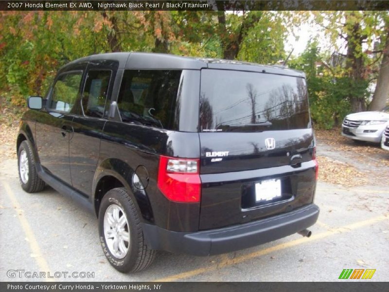 Nighthawk Black Pearl / Black/Titanium 2007 Honda Element EX AWD