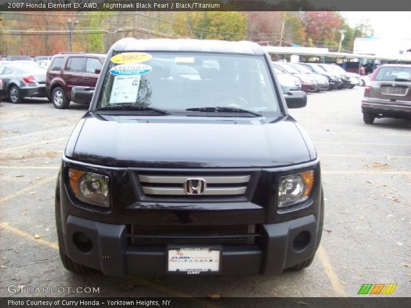 Nighthawk Black Pearl / Black/Titanium 2007 Honda Element EX AWD