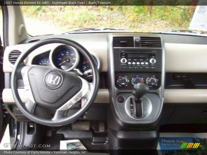 Nighthawk Black Pearl / Black/Titanium 2007 Honda Element EX AWD