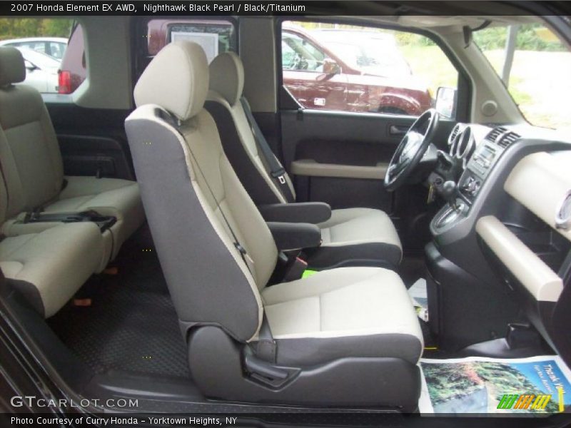 Nighthawk Black Pearl / Black/Titanium 2007 Honda Element EX AWD