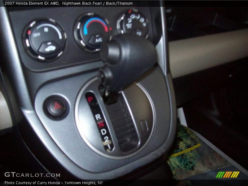 Nighthawk Black Pearl / Black/Titanium 2007 Honda Element EX AWD