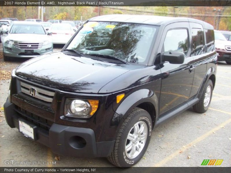 Nighthawk Black Pearl / Black/Titanium 2007 Honda Element EX AWD