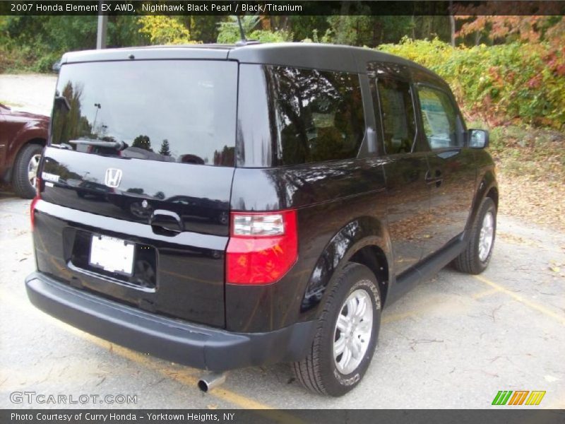 Nighthawk Black Pearl / Black/Titanium 2007 Honda Element EX AWD