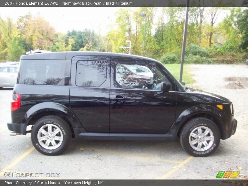 Nighthawk Black Pearl / Black/Titanium 2007 Honda Element EX AWD