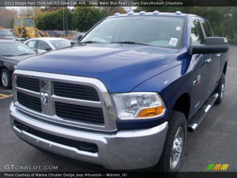 Deep Water Blue Pearl / Dark Slate/Medium Graystone 2011 Dodge Ram 2500 HD SLT Crew Cab 4x4