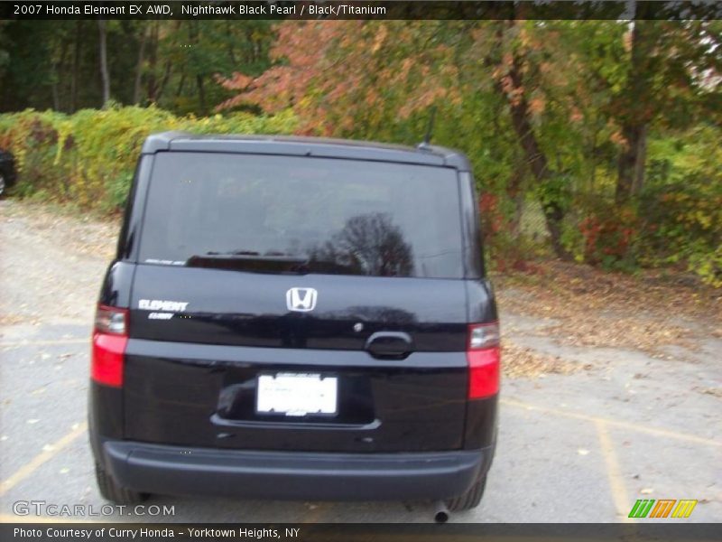 Nighthawk Black Pearl / Black/Titanium 2007 Honda Element EX AWD