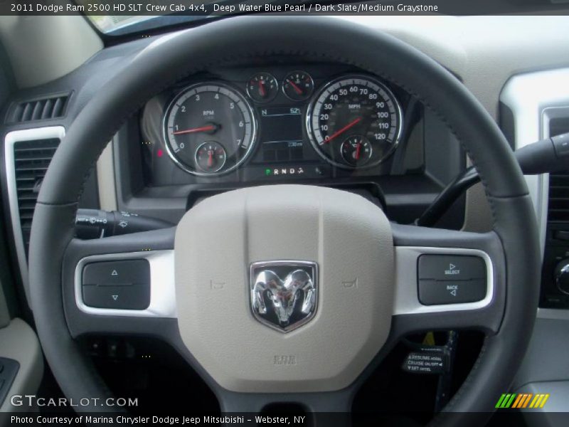  2011 Ram 2500 HD SLT Crew Cab 4x4 Steering Wheel