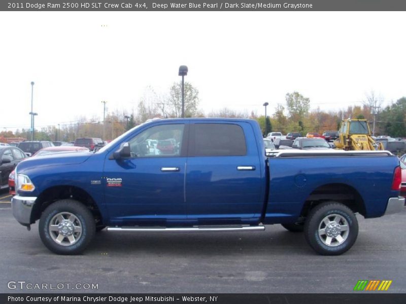 Deep Water Blue Pearl / Dark Slate/Medium Graystone 2011 Dodge Ram 2500 HD SLT Crew Cab 4x4